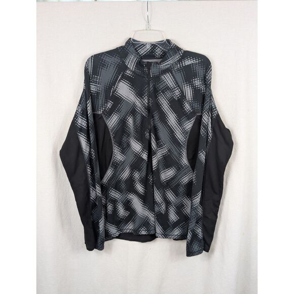 Athleta Tops - Athleta Half Zip Pullover Gym Jacket Black/Gray Women's Size 1X/XL